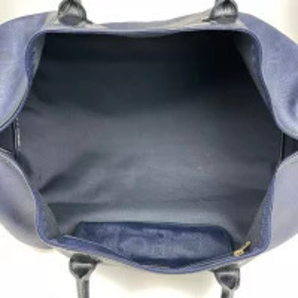 Christian Dior Boston bag handbag canvas Navy Blue - Picture 7 of 7